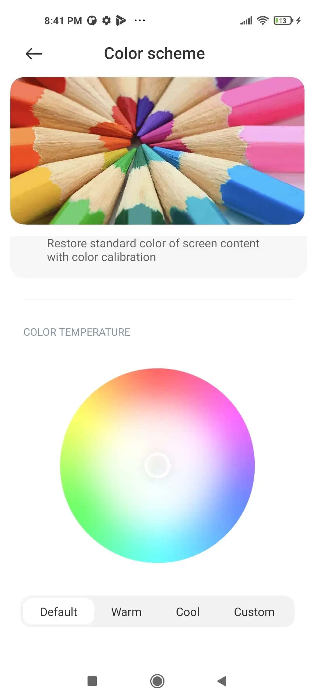 رنگ های صفحه نمایش mi 11 lite 5g